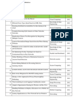 Java IEEE Projects List