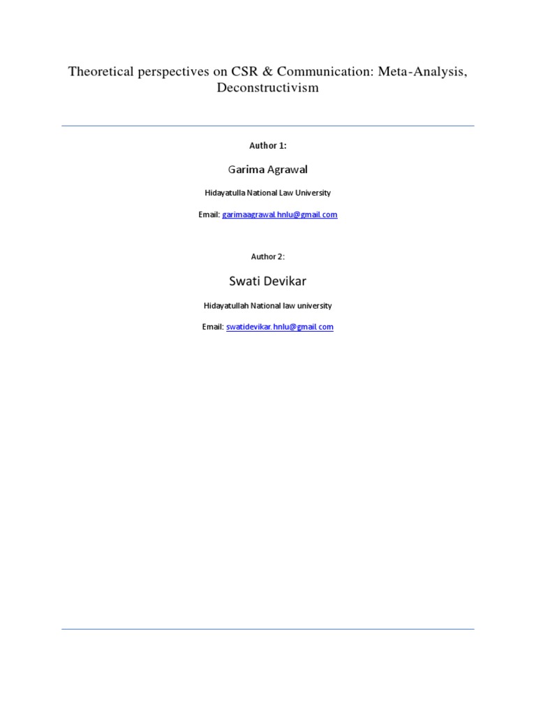 CSR Communication Strategies Explained | PDF | Corporate Social ...