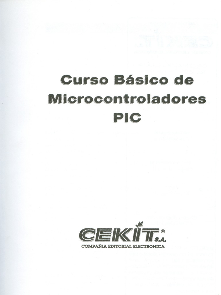 Curso Basico Microcontroladores Pic CEKIT | PDF