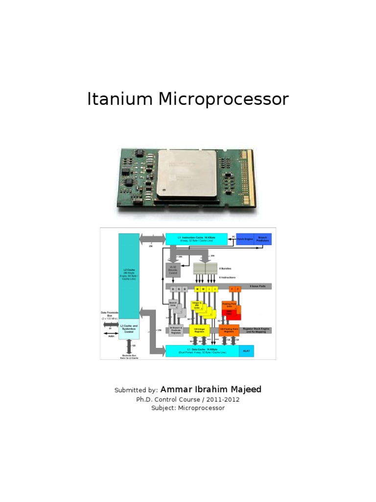 Itanium Microprocessor Overview | PDF | Instruction Set | Microprocessor