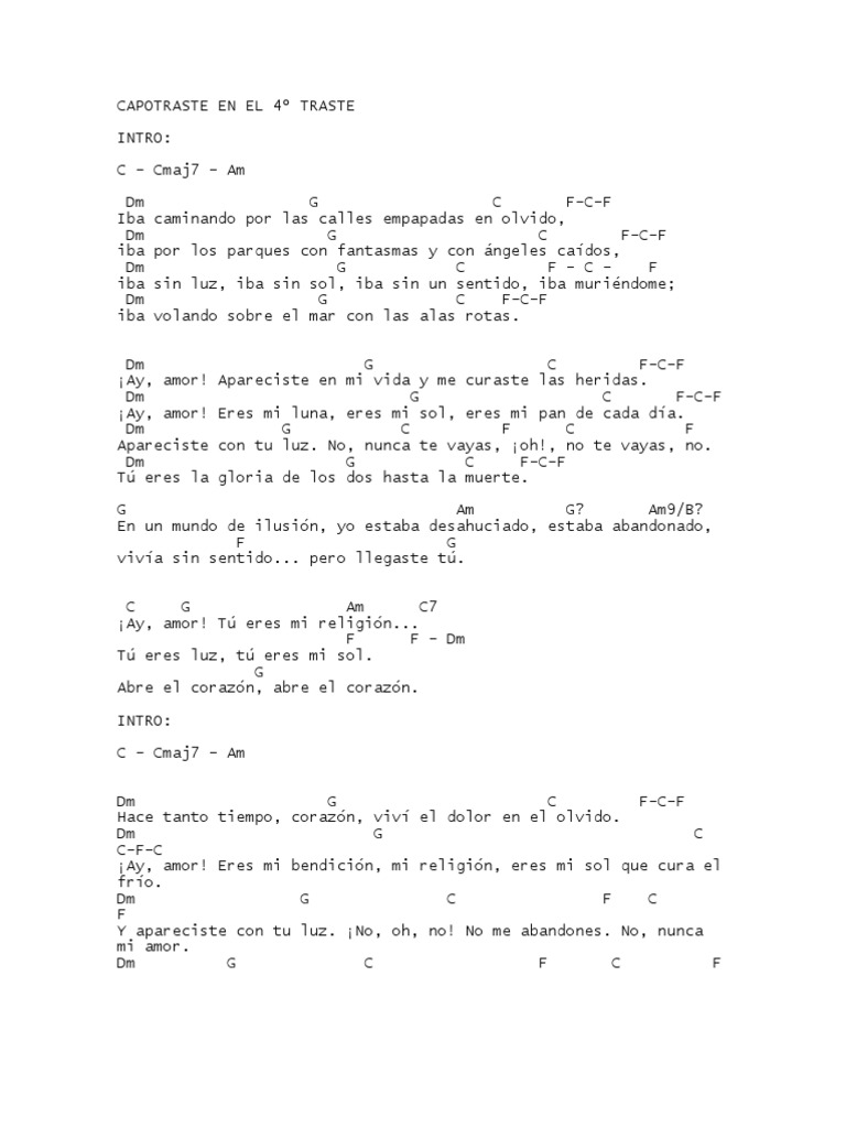 Acordes Guitarra Mus Docx Amor Creencia Religiosa Y Doctrina scribd