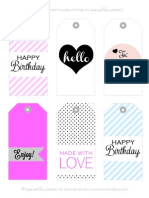 Everyday Gift Tags by anna and blue paperie