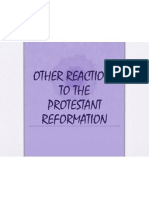 Other Reactions To The Protestant Reformation