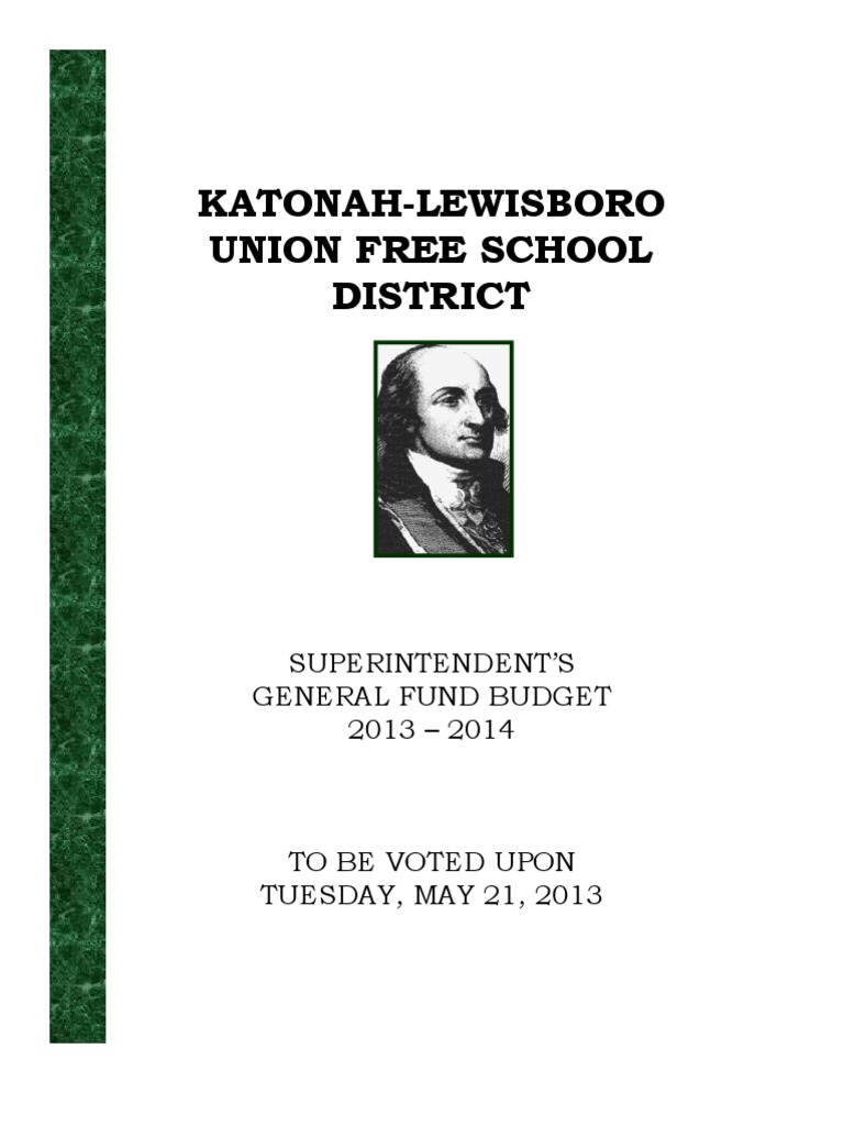 KatonahLewisboro School Budget Proposal PDF Taxes Welfare