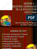 Sesion 1 Fundamentos de Educación Cristiana