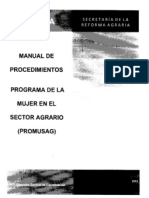 Manual de Procedimientos PROMUSAG 2012