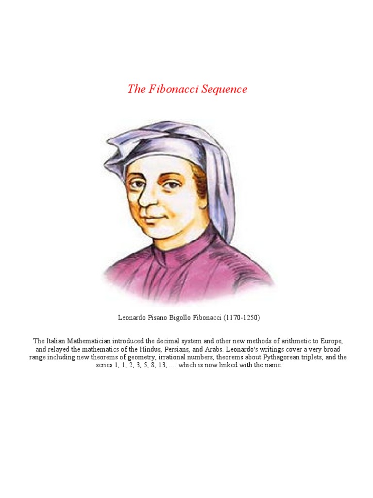 The Fibonacci Sequence Explained Pdf Ratio Vector Space
