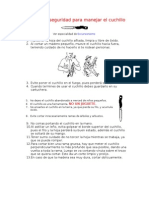 Medidas de Seguridad para Manejar El Cuchillo