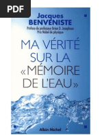 Jacques Benveniste - Ma v Rit Sur La M Moire de l Eau