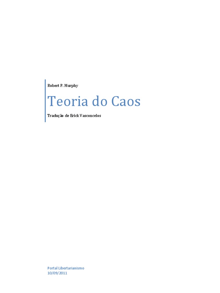 Teoria Do Caos | PDF | Estado | Seguro