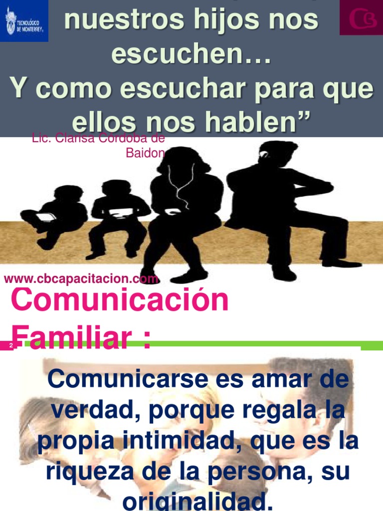 Comunicación Efectiva en la Familia | PDF | Amor | Comunicación