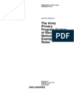 Army Pam 25-51 Army Privacy Program-System of Records, Notices, and Exemption Rules