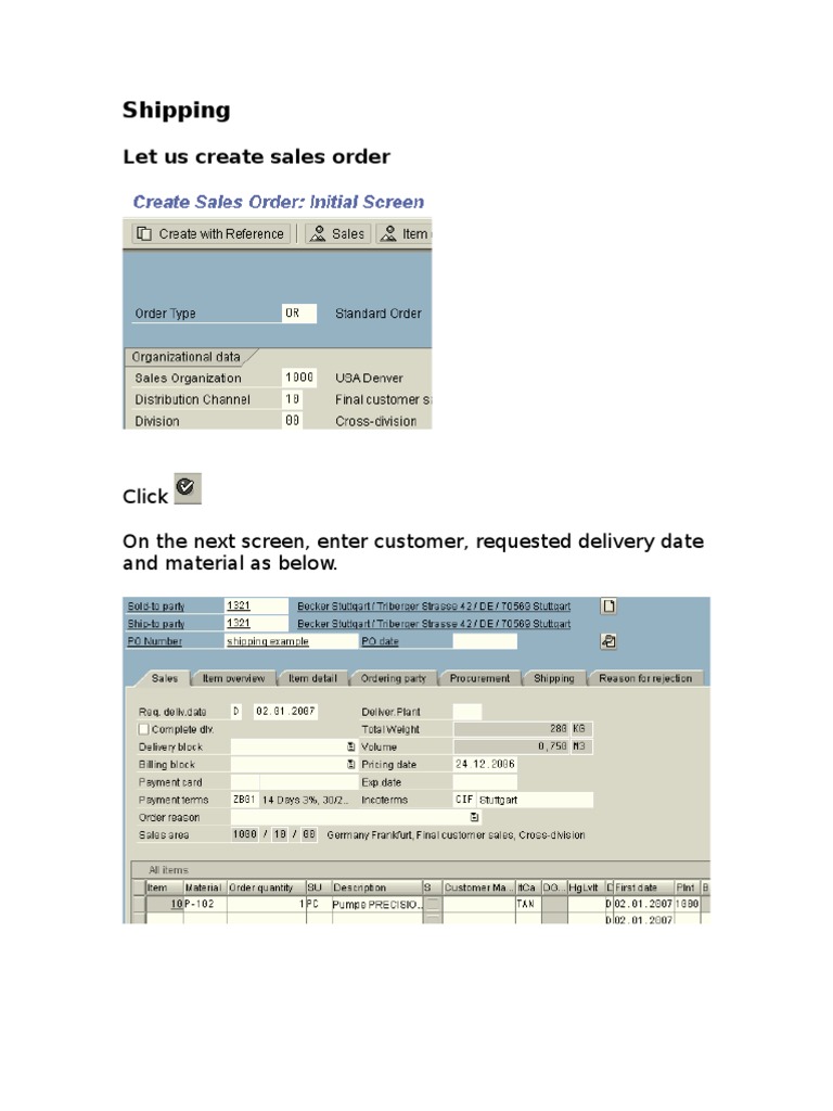 Shipping Process and Order Management Guide | PDF