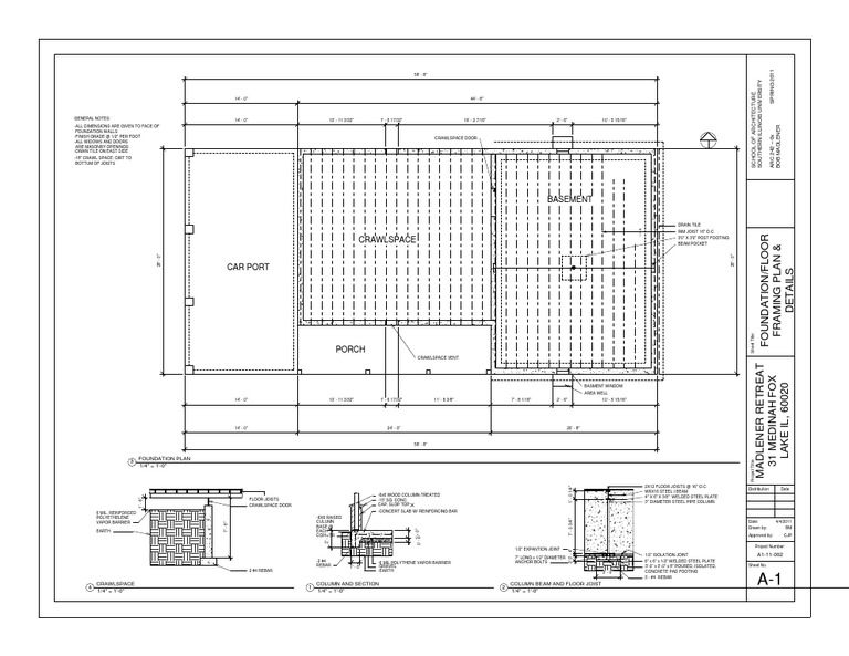 Foundation/floor Framing Plan and Details | PDF