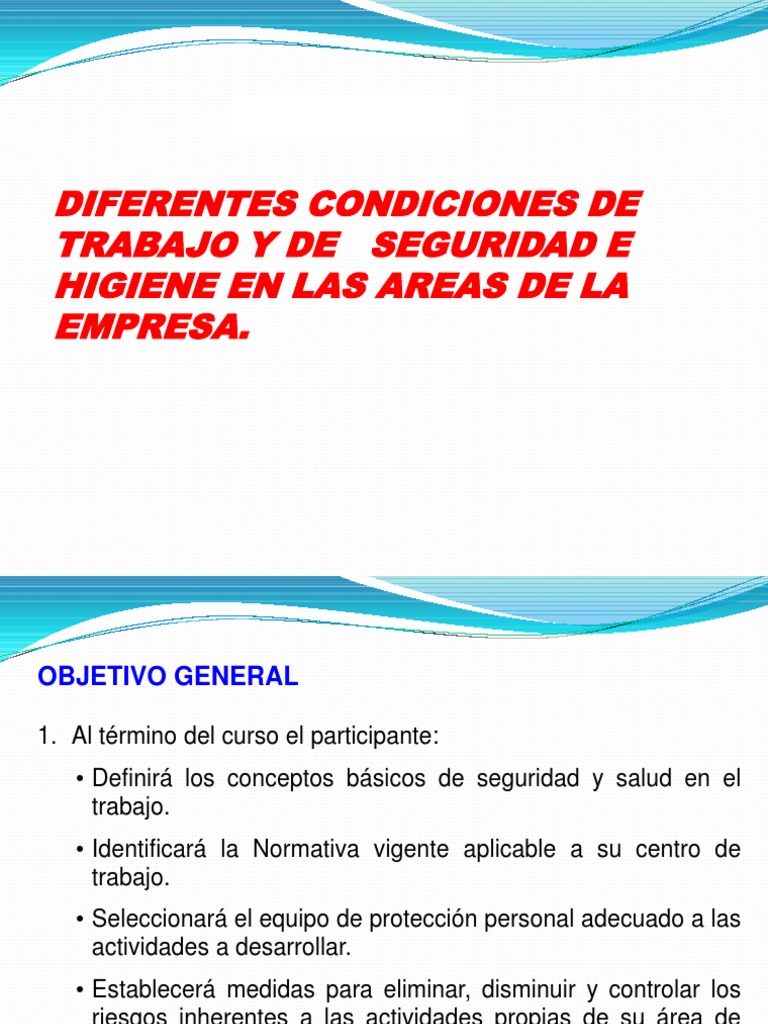 Seguridad e Higiene y Salud en El Trabajo Trabajo | PDF | Derecho ...