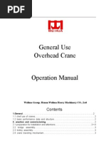 Operation Manual of Overhead Crane English