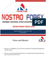 Recruitment Drive 2013: Member: National Stock Exchange of India LTD