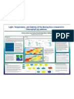 light, Temperature, and Salinity of the Bering Sea compared to Chlorophyll (a) patterns