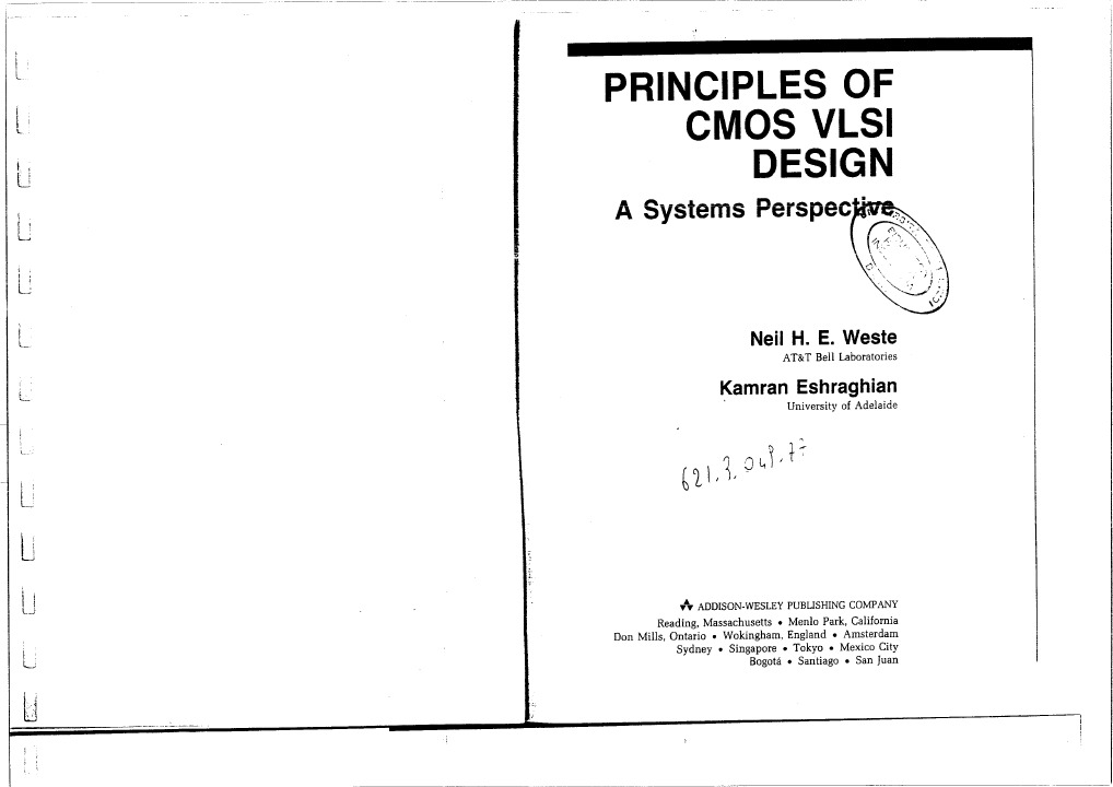 コンピュータ・IT Principles of CMOS VLSI Design:A Systems Principles of CMOS VLSI design: A systems perspective (VLSI