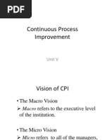 TQM - Continuous Process Improvement