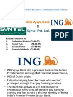 ING Vysya Bank: Syntel Pvt. LTD