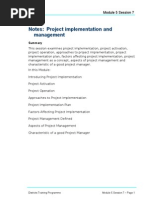 Project Implementation