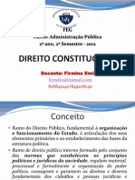 Direito Constitucional no Curso de Administração Pública