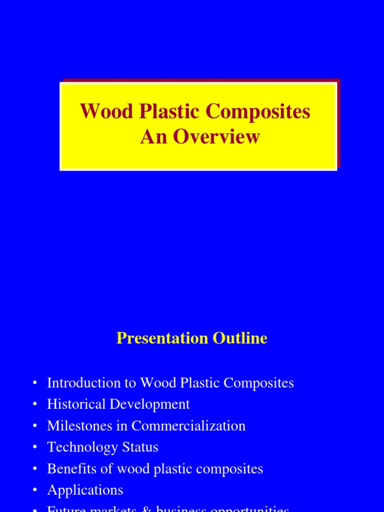 Wood Plastic Composites Overview | PDF | Plastic | Composite Material