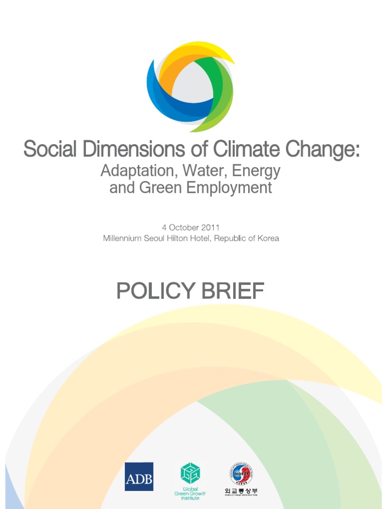 Social Dimensions Climate Change | PDF | Social Science | Science ...