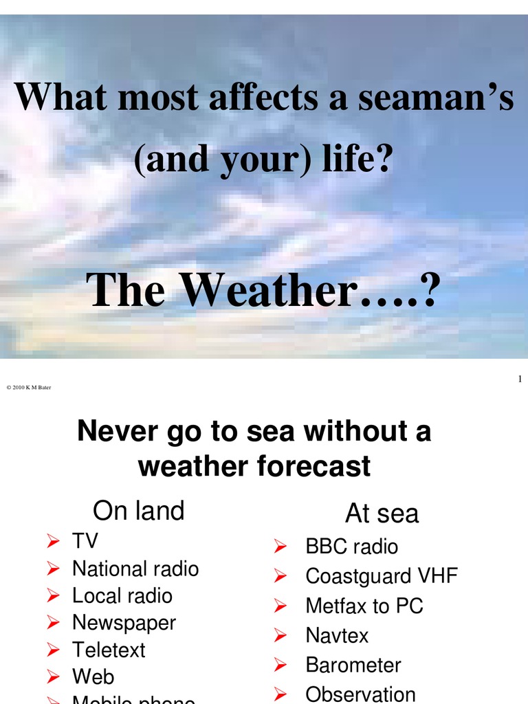 yachtmaster weather