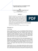 Download Analisis Faktor-Faktor Yang Mempengaruhi Kepuasan Pelanggan Online by paperking SN128625928 doc pdf