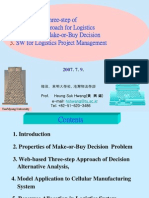 Web-Based Three-Step of Decision Approach For Logistics Project and Make-or-Buy Decision SW For Logistics Project Management