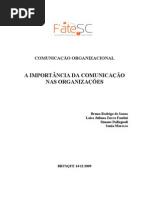 A Importancia Da Comunicacao Nas Organizacoes