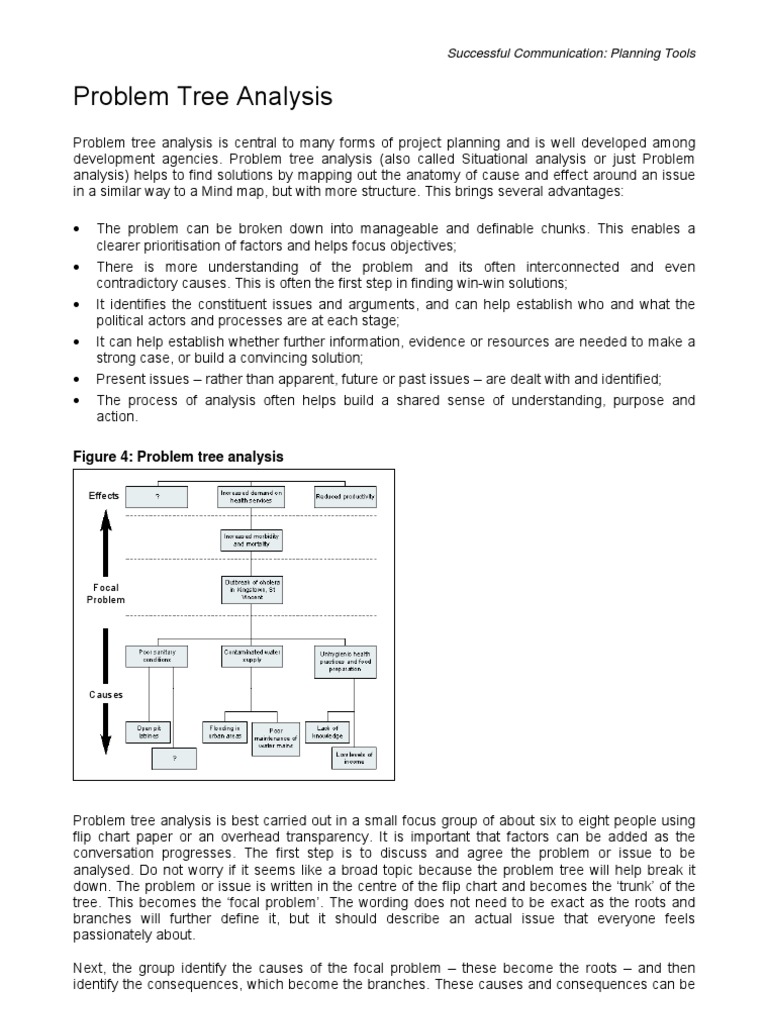 Problem Tree Analysis | PDF