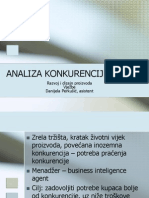 Analiza Konkurencije