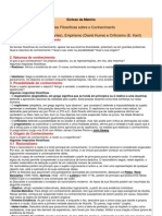 Teorias do Conhecimento: Racionalismo, Empirismo e Criticismo