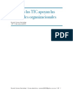 5. Cómo las TIC apoyan las actividades organizacionales