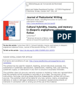 Hout - Cultural Hybridity, Trauma, and Memory in Diasporic Anglophone Lebanese Fiction