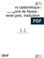 Gregoire de Nysse, Discours Catechetique PDF