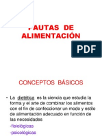 Pautas de Alimentación