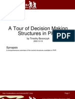 A Tour of Decision Making Structures in PHP