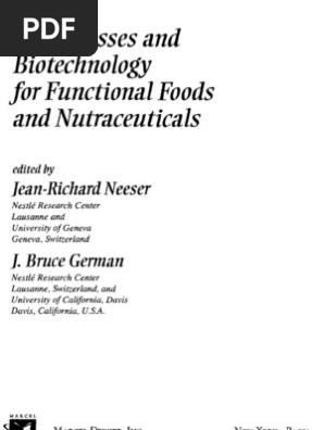 Bioprocess And Biotechnology For Functional Foods And
