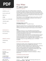 IT Support Analyst CV