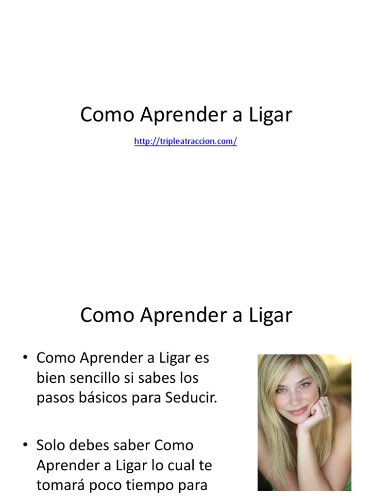 Guía para Aprender a Ligar Efectivamente | PDF | Crecimiento personal y ...