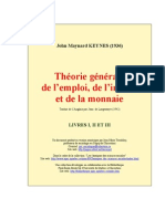 John Maynard KEYNES Theorie Generale de L Emploi de L Interet Et de La Monnaie