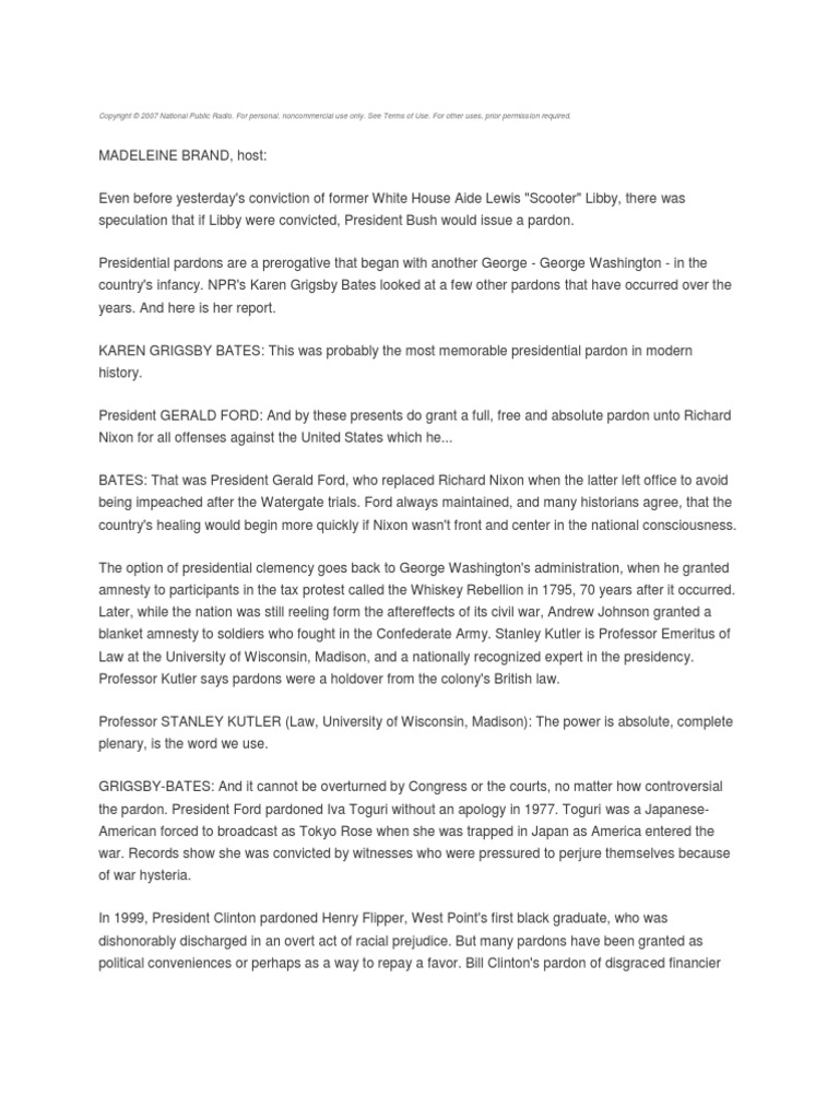 Presidential PardonWhat is It Pardon Prosecution