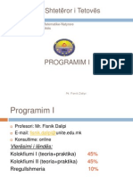 1 Programim I