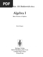 Algebra I Basic Notions of Algebra - Kostrikin A I, Shafarevich I R