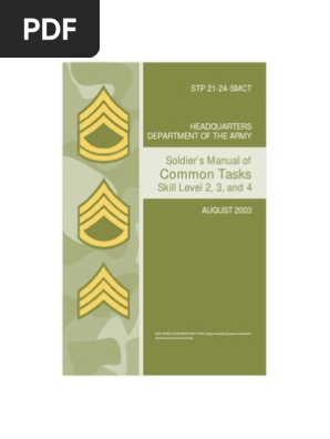 Stp 21 24 Smct Common Tasks Skill 2 3 4 Pdf Chemical Warfare First Aid