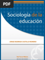 Sociologia de La Educacion